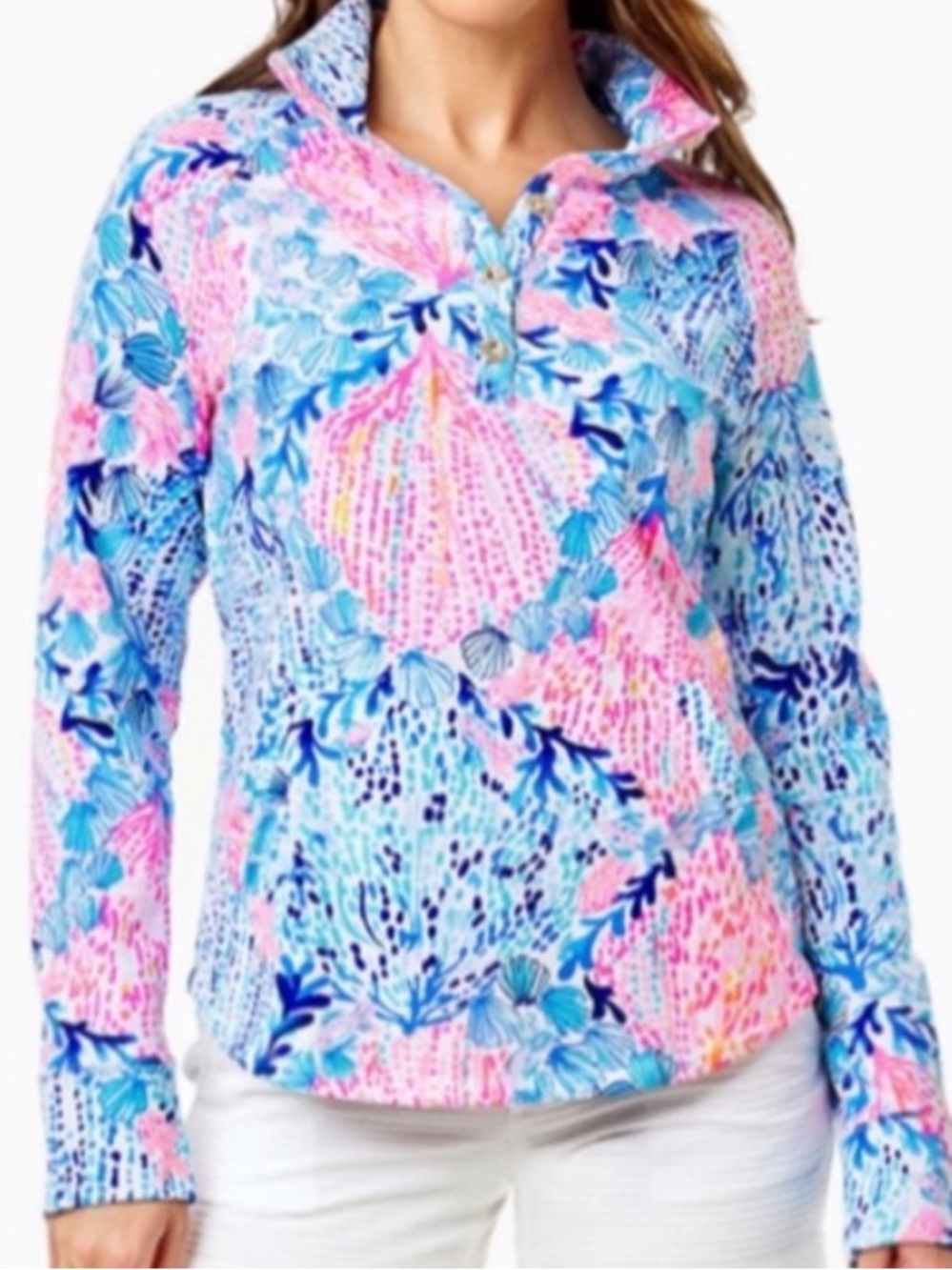 EUC • LILLY PULITZER UPF50+ Captain Popover • Size Large